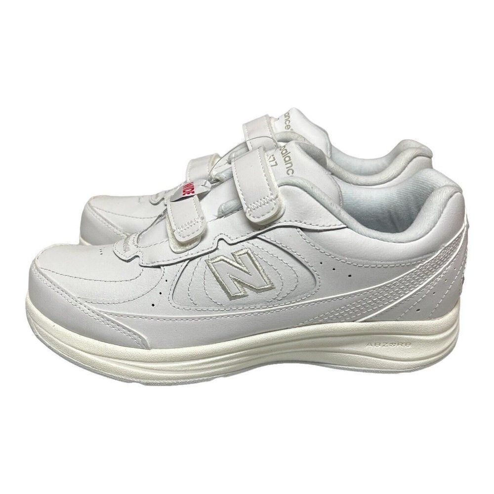 NEW BALANCE WOMEN'S‎ 6 WW577VW 2 STRAP HOOK LOOP WHITE WALKING SHOES D WIDTH